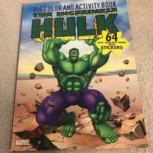 2005 The Incredible Hulk Big Color & Activity Book Plus Stickers Unused HTF